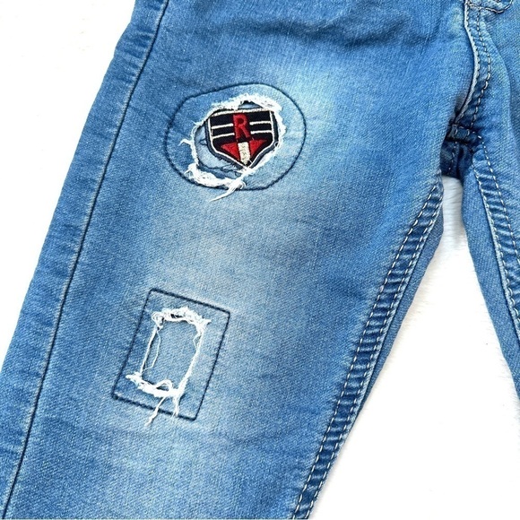 ⭐️ 5 for $25 Blue Toddler Boy Jeans Elastic Waistband Size 3 Yrs 92-98 cm - Picture 3 of 9